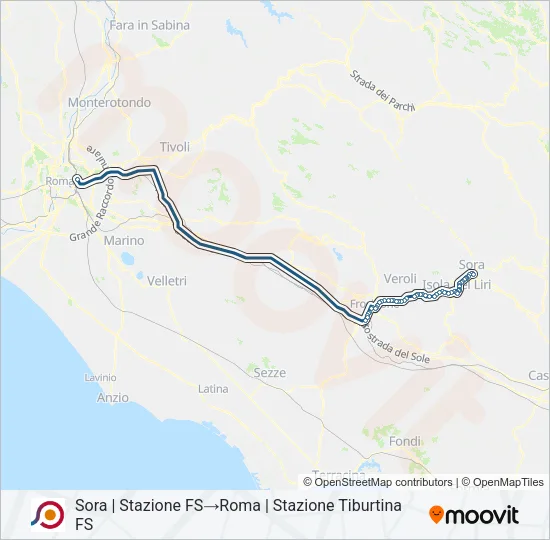 COTRAL Bus Line Map