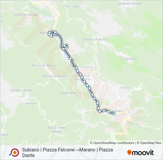 COTRAL Bus Line Map
