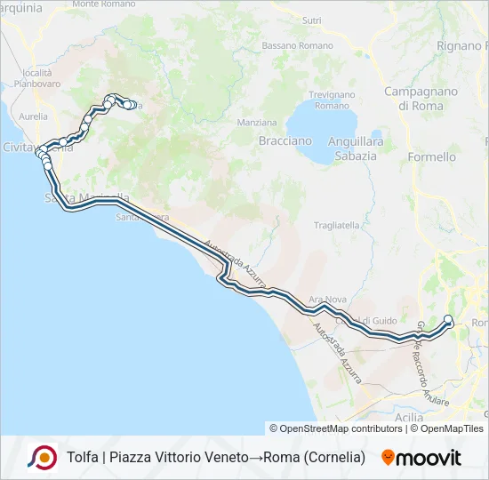 COTRAL Bus Line Map