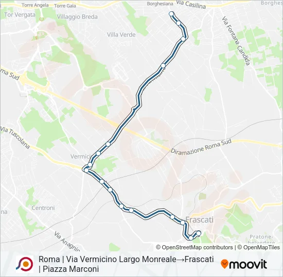 COTRAL Bus Line Map