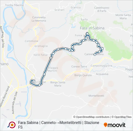 COTRAL Bus Line Map
