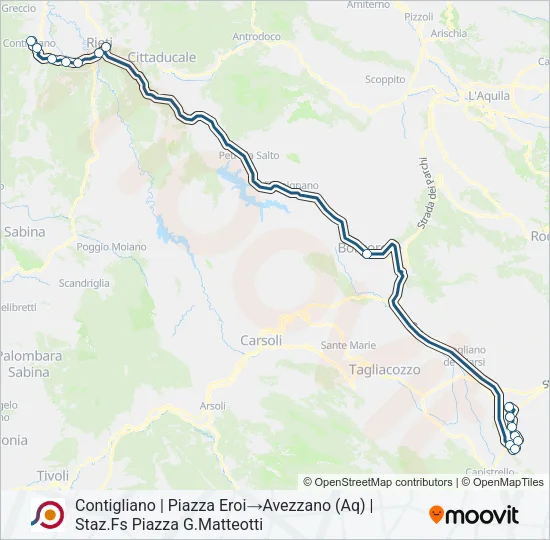 COTRAL Bus Line Map