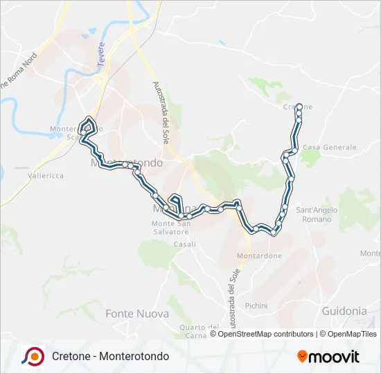 COTRAL Bus Line Map