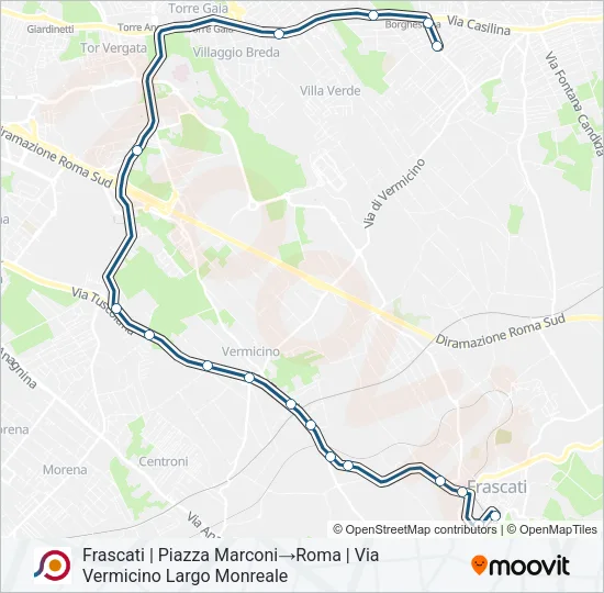 COTRAL Bus Line Map