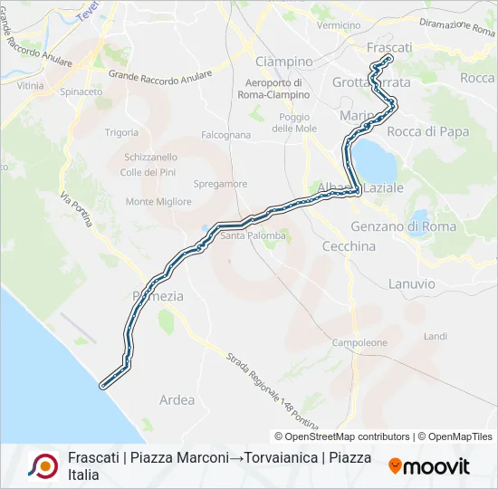 COTRAL Bus Line Map