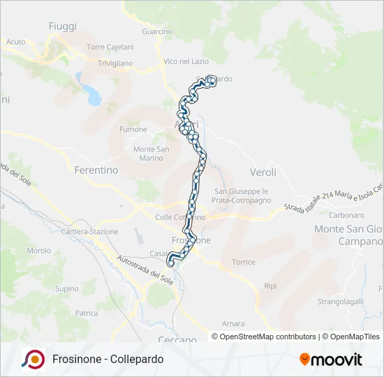 COTRAL Bus Line Map