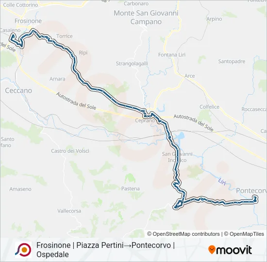 COTRAL Bus Line Map