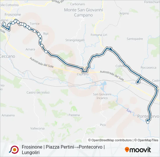 COTRAL Bus Line Map
