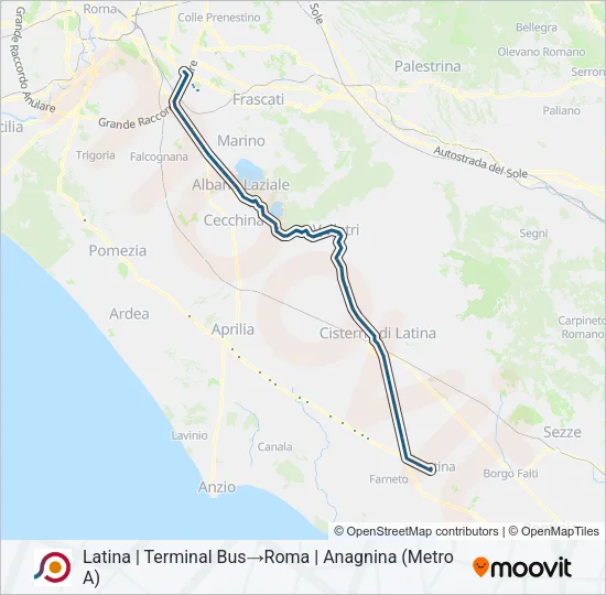 COTRAL Bus Line Map