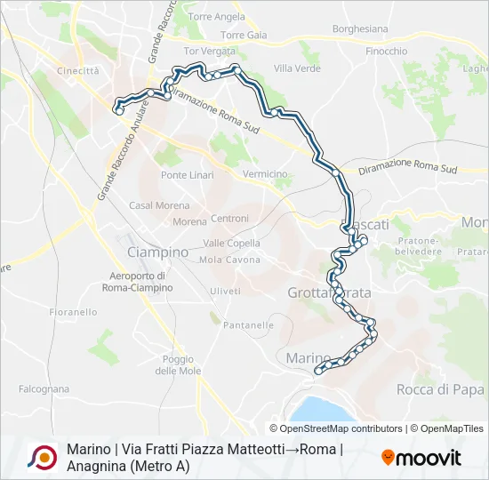 COTRAL Bus Line Map