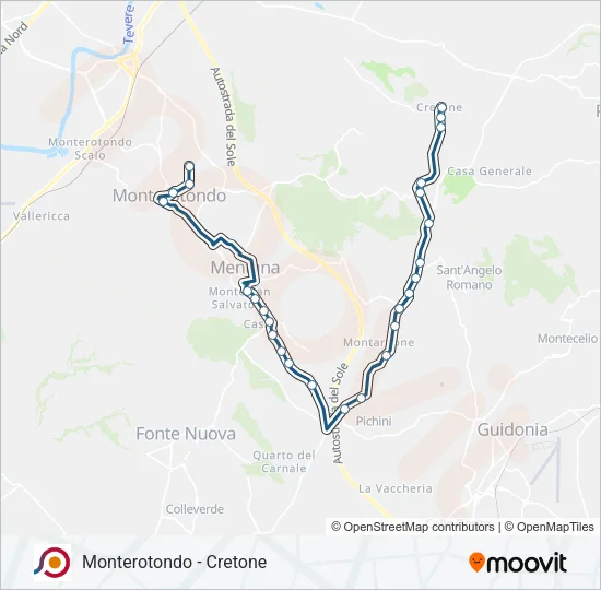 COTRAL Bus Line Map