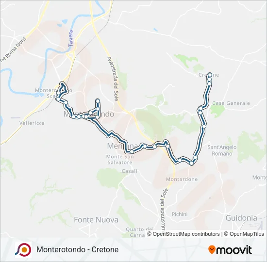 COTRAL Bus Line Map