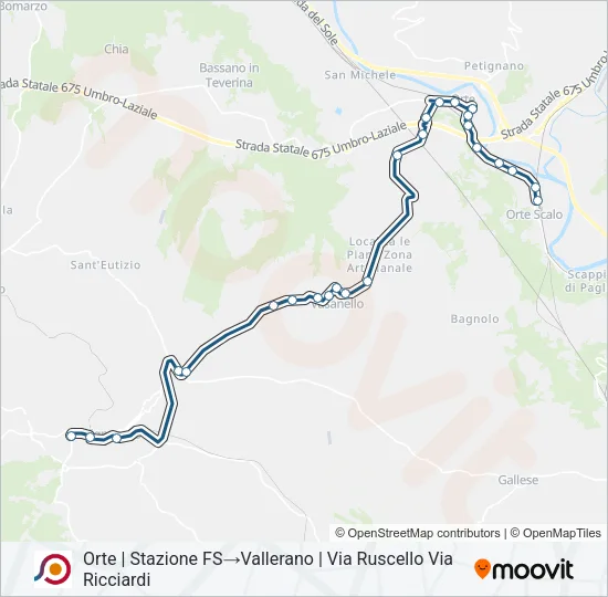COTRAL Bus Line Map