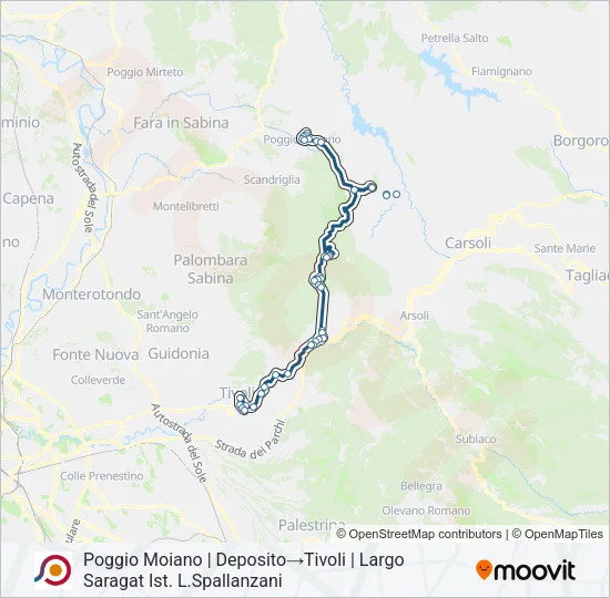 COTRAL Bus Line Map