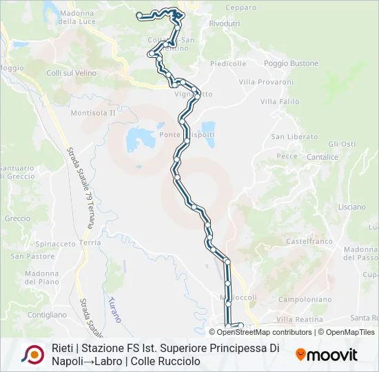 COTRAL Bus Line Map