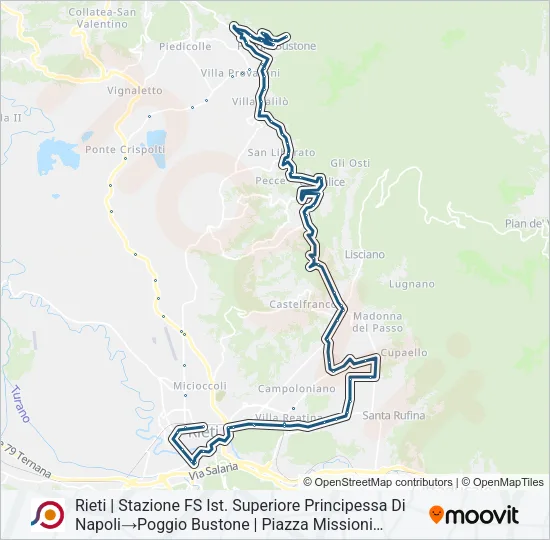 COTRAL Bus Line Map