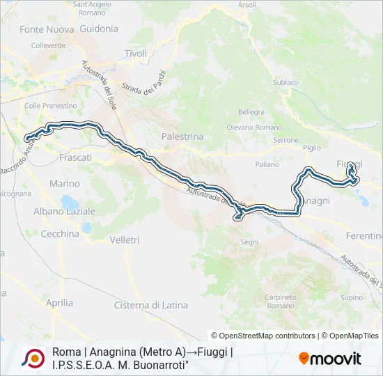 COTRAL Bus Line Map