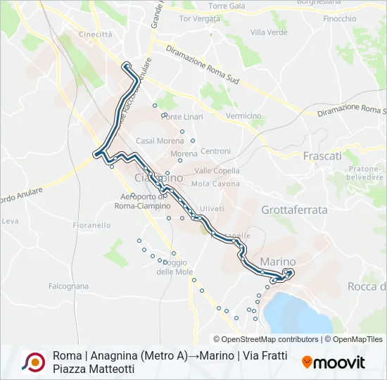 COTRAL Bus Line Map