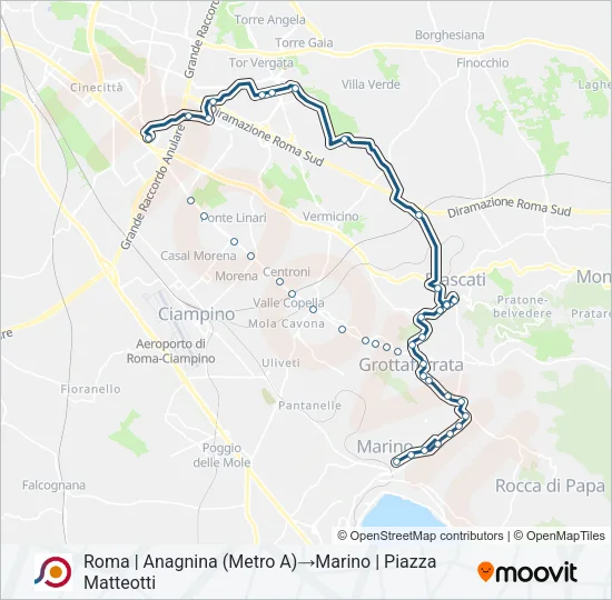 COTRAL Bus Line Map