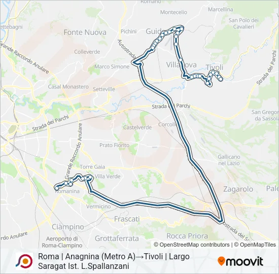 COTRAL Bus Line Map
