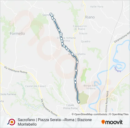 COTRAL Bus Line Map