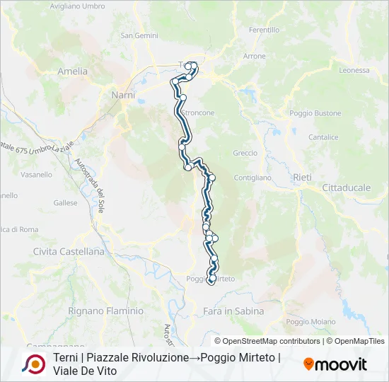 COTRAL Bus Line Map