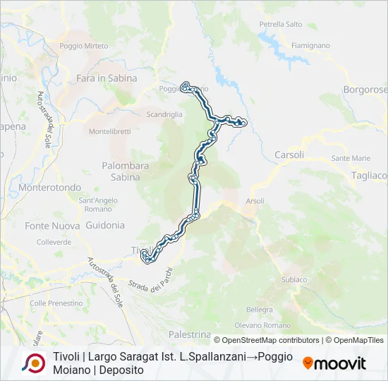 COTRAL Bus Line Map