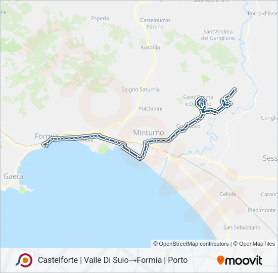 COTRAL Bus Line Map
