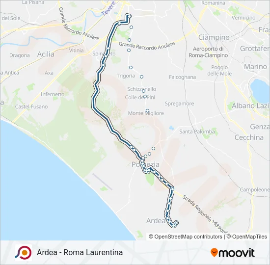 COTRAL Bus Line Map