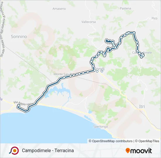 COTRAL Bus Line Map