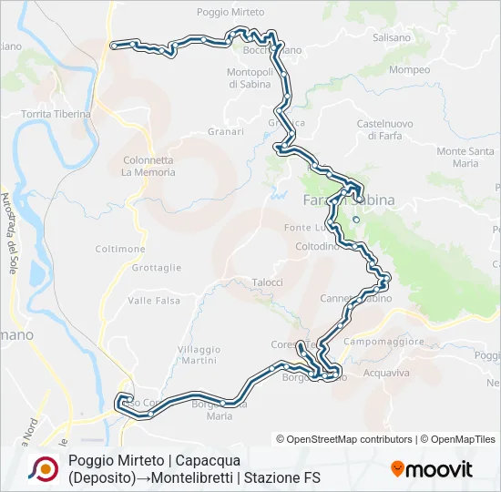 COTRAL Bus Line Map