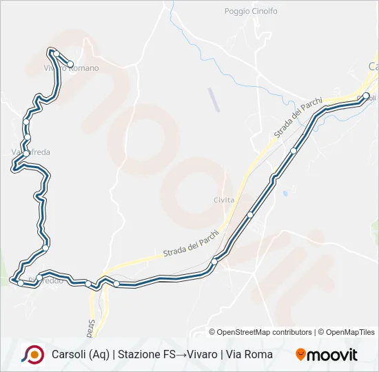 COTRAL Bus Line Map