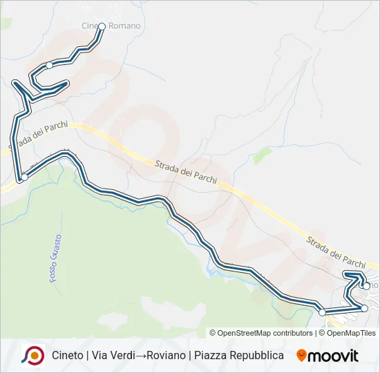 COTRAL Bus Line Map