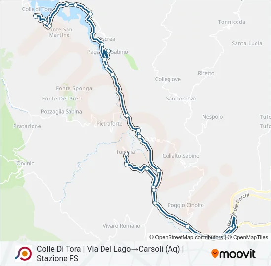 COTRAL Bus Line Map