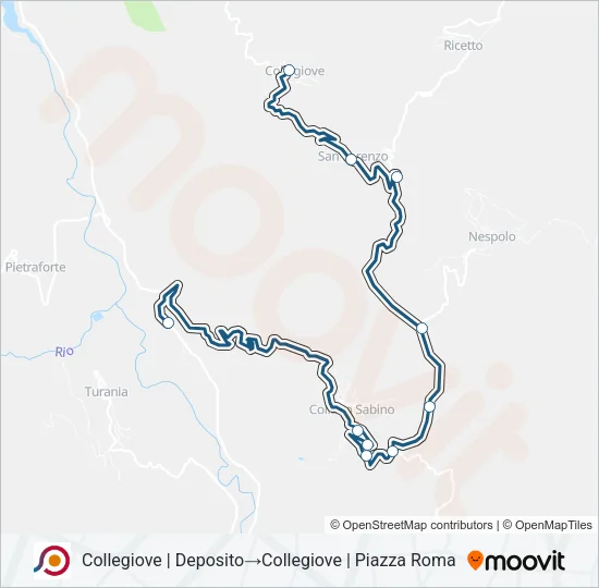COTRAL Bus Line Map