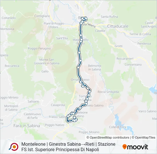 COTRAL Bus Line Map