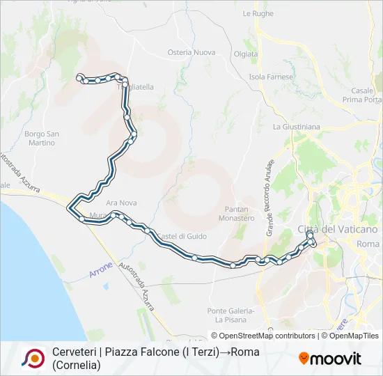 COTRAL Bus Line Map