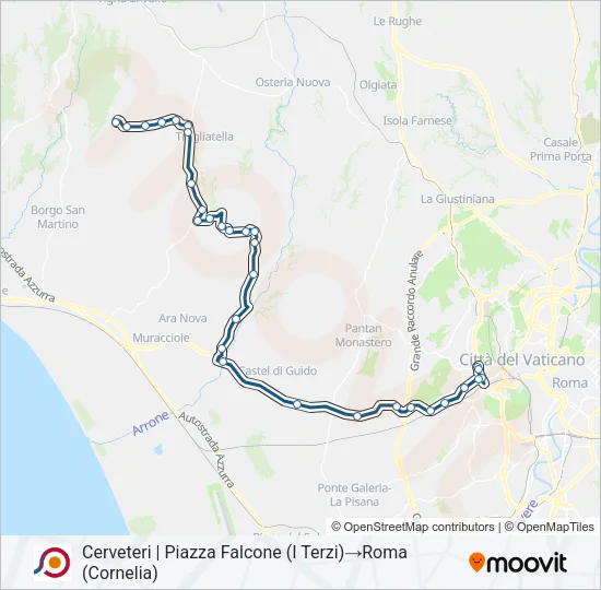 COTRAL Bus Line Map