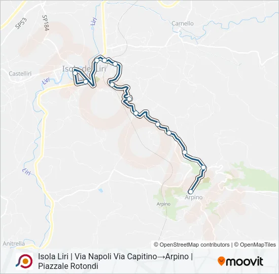 COTRAL Bus Line Map