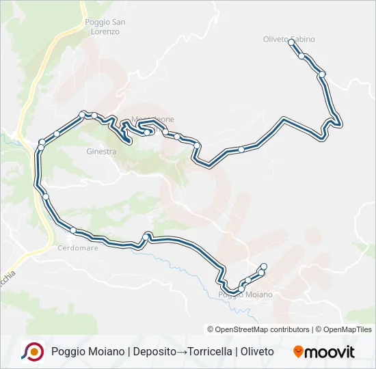 COTRAL Bus Line Map
