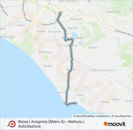 COTRAL Bus Line Map