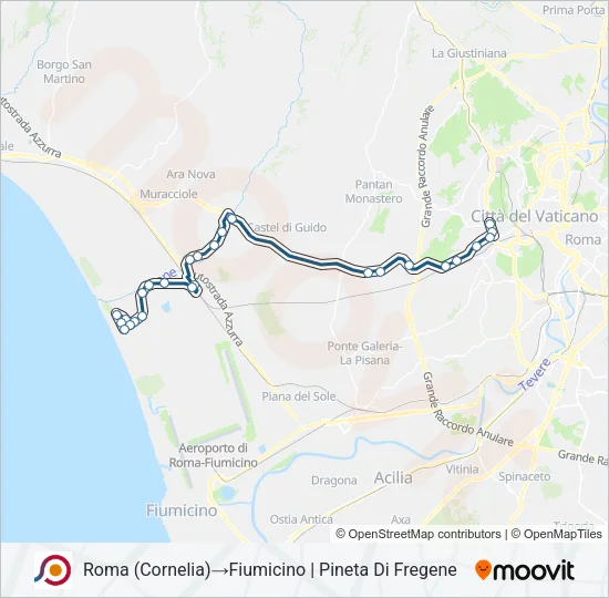 COTRAL Bus Line Map