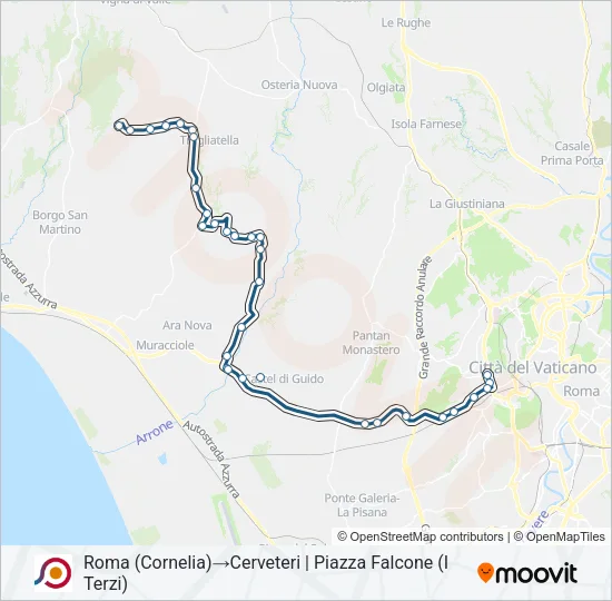 COTRAL Bus Line Map