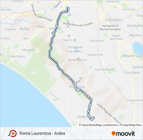 COTRAL Bus Line Map