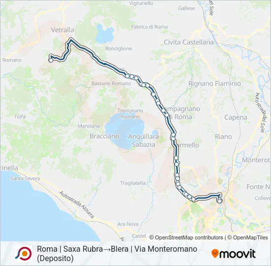 COTRAL Bus Line Map