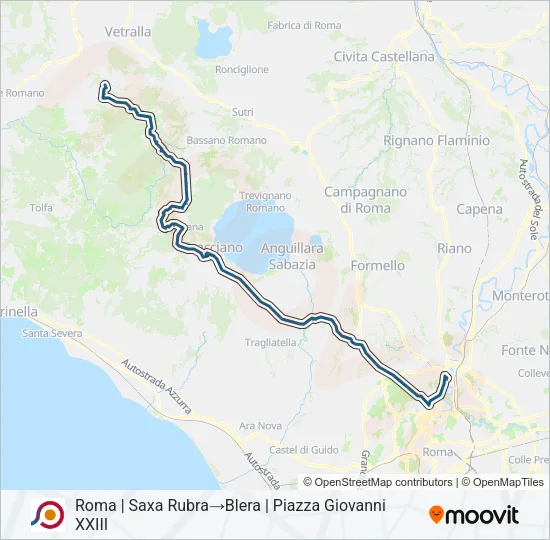 COTRAL Bus Line Map