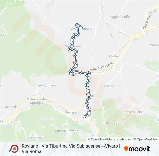 COTRAL Bus Line Map