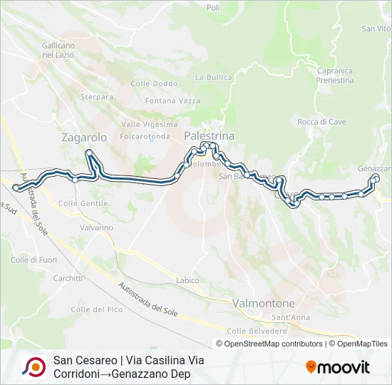 COTRAL Bus Line Map