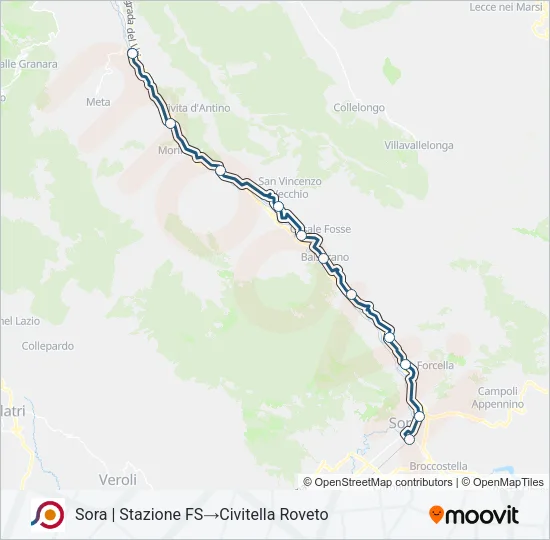 COTRAL Bus Line Map