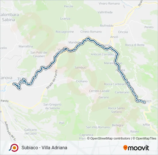 COTRAL Bus Line Map